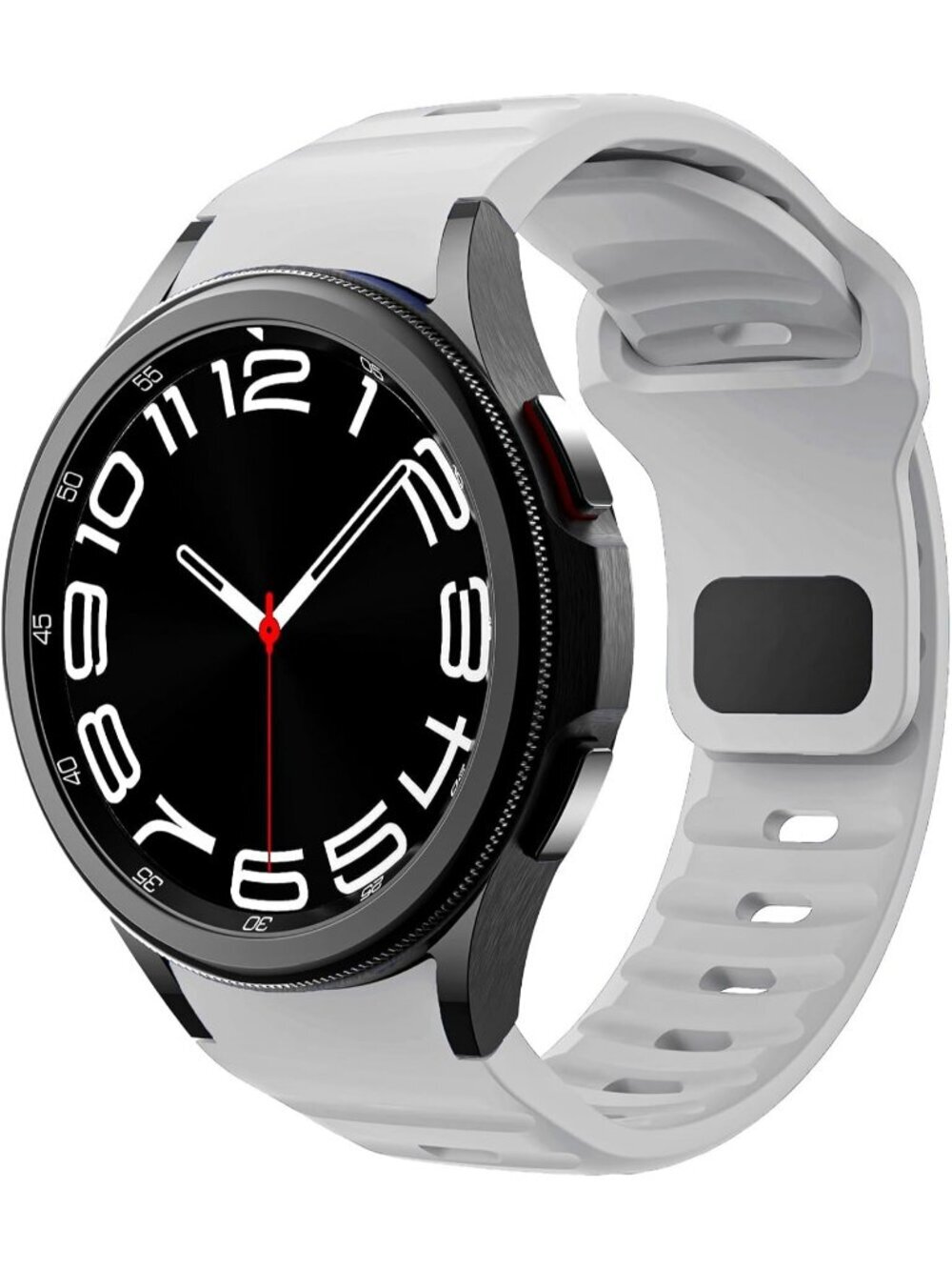 Men's Grey Analog Sport Strap Silicone Replacement Samsung Galaxy Classic Watch